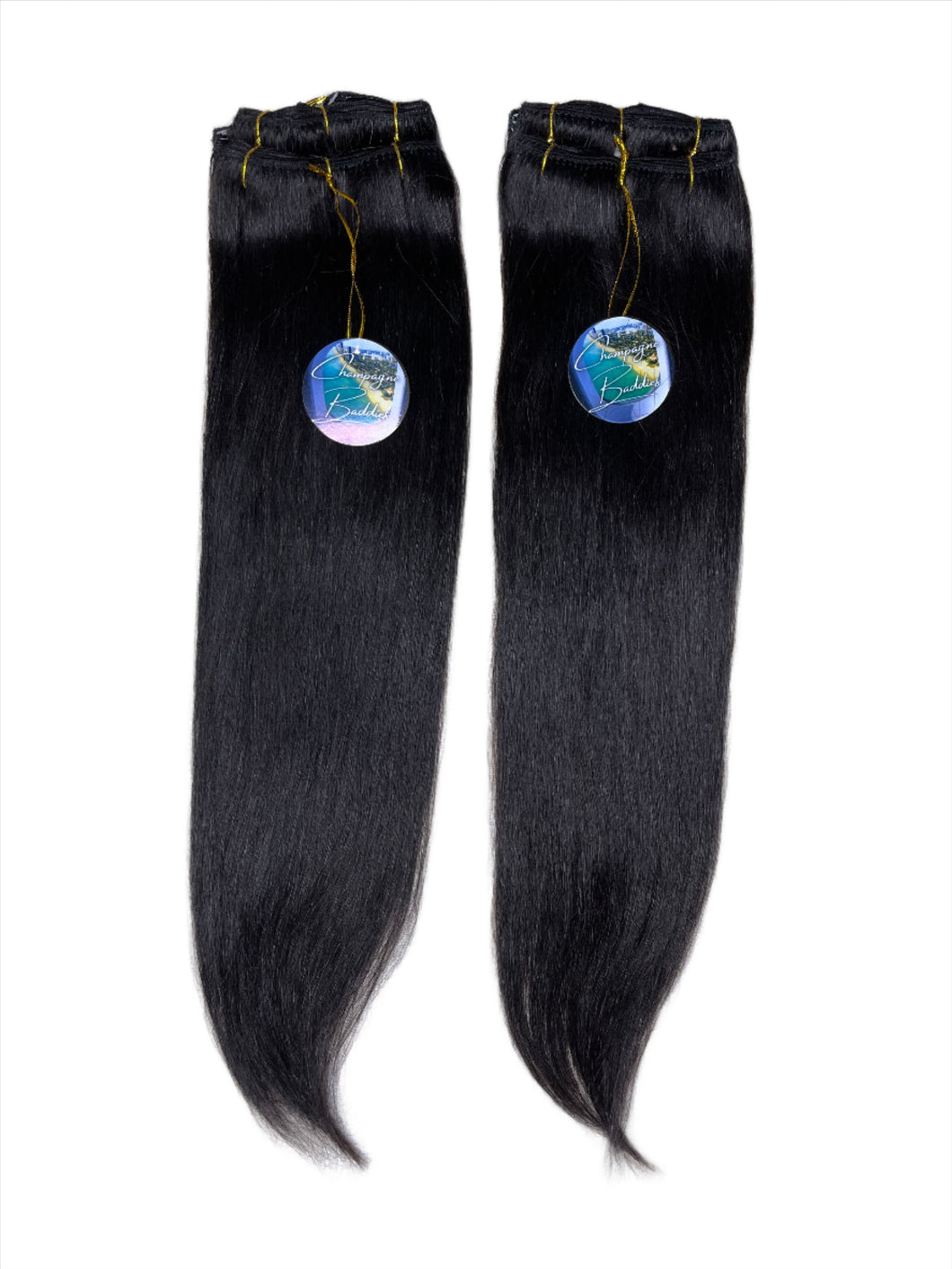 VIRAL CHAMPAGNE BADDIES CLIP INS 9PCS